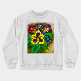 Pansies Crewneck Sweatshirt